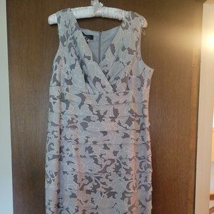 Silver Summer Party Dress - Size 14
